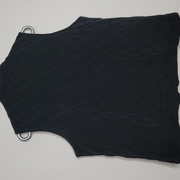 Chico's travelers size 2 (L-12) black quilted vest - Picture 5 of 8